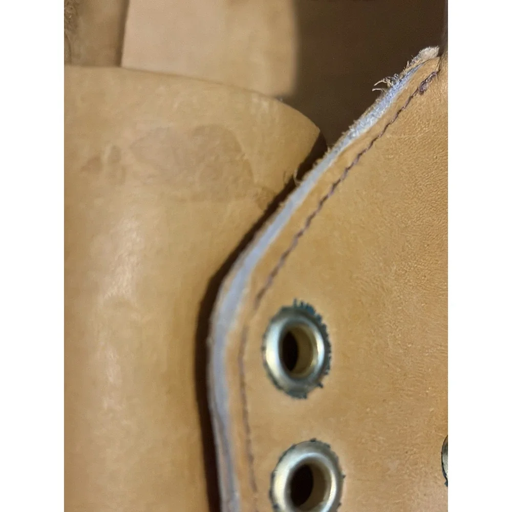 Roots Mens Boat Shoes Leather Lace Up Comfort Casual Tan‎ Loafers 7.5